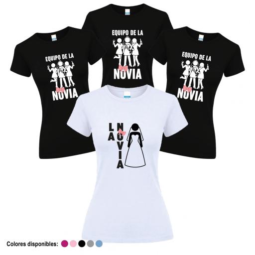 Camisetas Despedida Soltera Equipo de la Novia  ¡Desde 8€! [4]