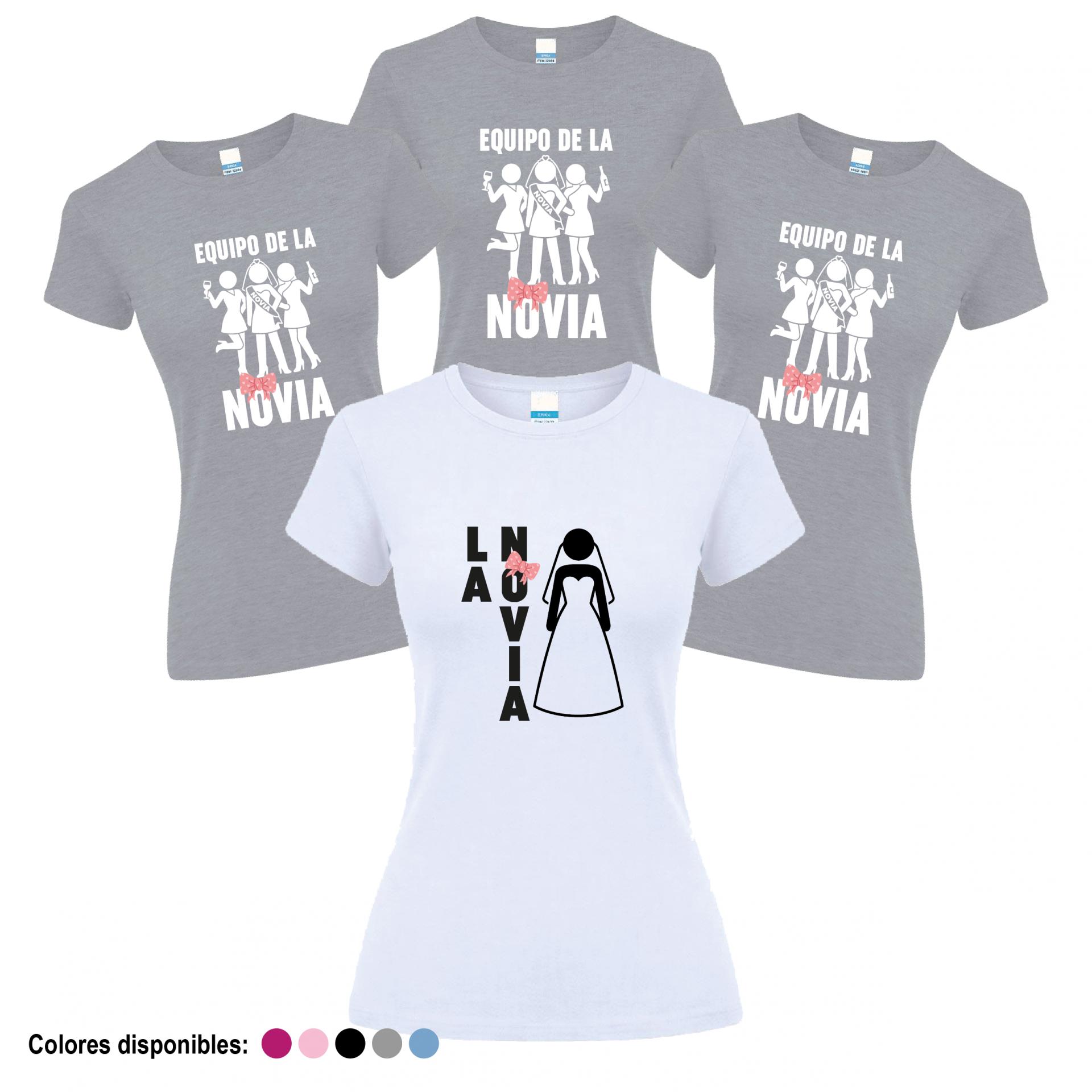 Camisetas Despedida Soltera Equipo de la Novia ¡Desde 8€!