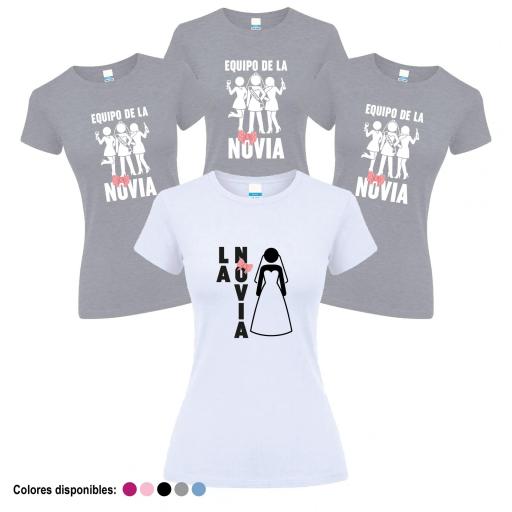 Camisetas Despedida Soltera Equipo de la Novia ¡Desde 8€!