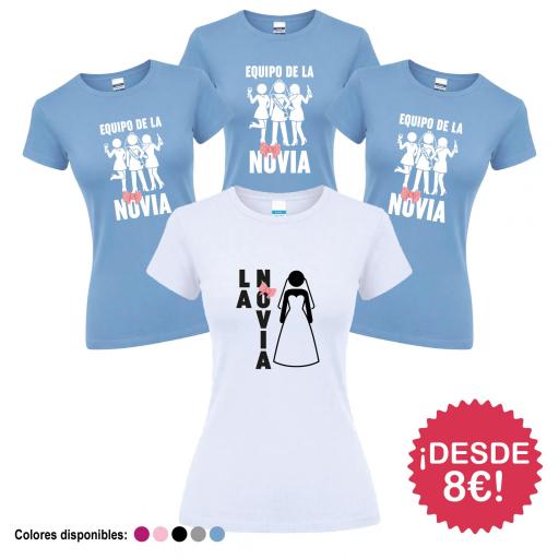 Camisetas Despedida Soltera Equipo de la Novia  ¡Desde 8€! [2]