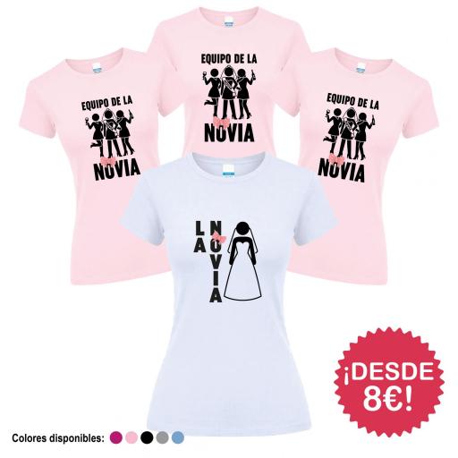 Camisetas Despedida Soltera Equipo de la Novia  ¡Desde 8€! [3]