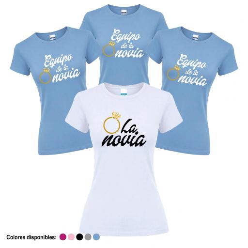 Camisetas Despedida Soltera  Equipo de la Novia Anillo ¡Desde 8€! [3]