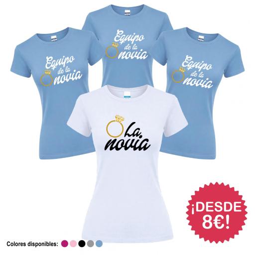 Camisetas Despedida Soltera  Equipo de la Novia Anillo ¡Desde 8€! [1]