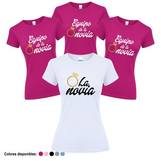 Camisetas Despedida Soltera  Equipo de la Novia Anillo ¡Desde 8€! [1]
