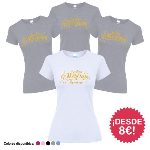 Camisetas Despedida Soltera Equipo de la Novia Con el Nombre de tu Grupo  ¡Desde 8€! [2]