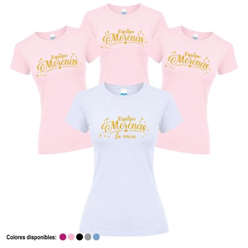 Camisetas Despedida Soltera Equipo de la Novia Con el Nombre de tu Grupo  ¡Desde 8€! [3]