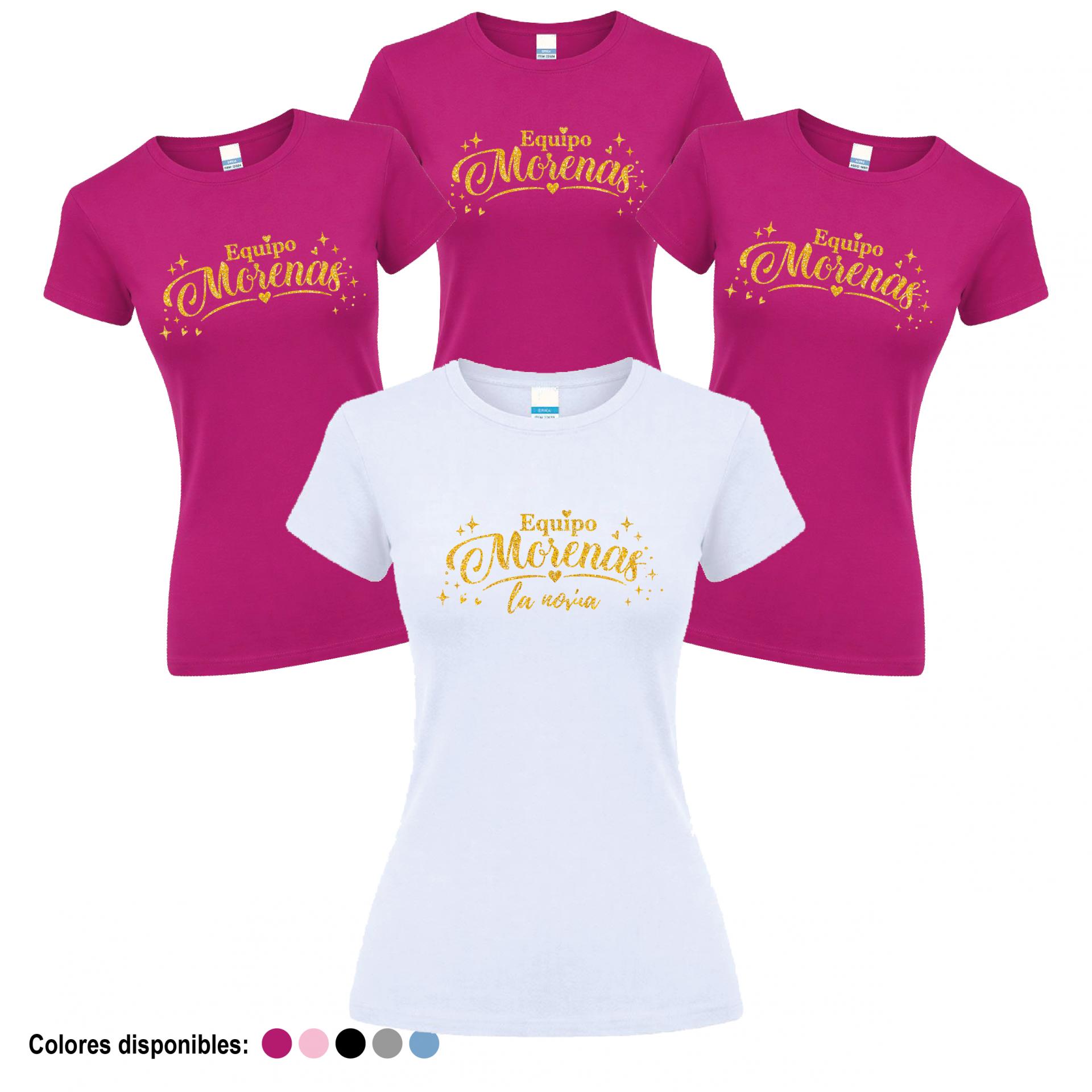 Camisetas Despedida Soltera Equipo de la Novia Con el Nombre de tu Grupo ¡Desde 8€!