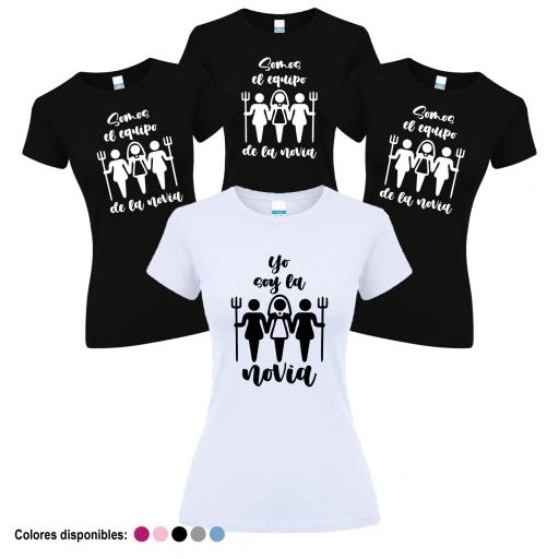 Camisetas Despedida Soltera Equipo de la Novia Diablas ¡Desde 8€! [4]