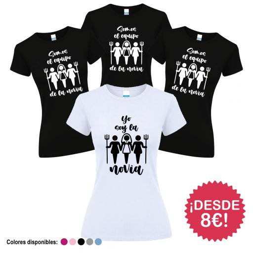 Camisetas Despedida Soltera Equipo de la Novia Diablas ¡Desde 8€! [4]