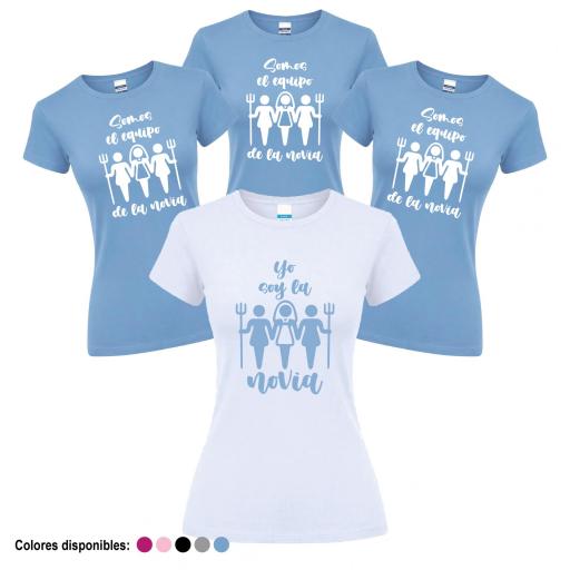 Camisetas Despedida Soltera Equipo de la Novia Diablas ¡Desde 8€! [2]