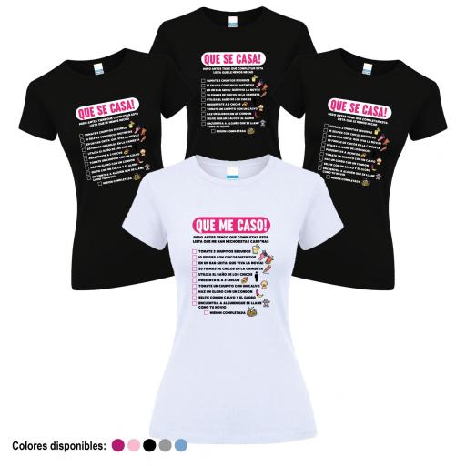 Camisetas Despedida Soltera Lista de Misiones ¡Desde 8€! [4]