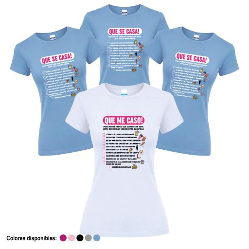 Camisetas Despedida Soltera Lista de Misiones ¡Desde 8€! [3]