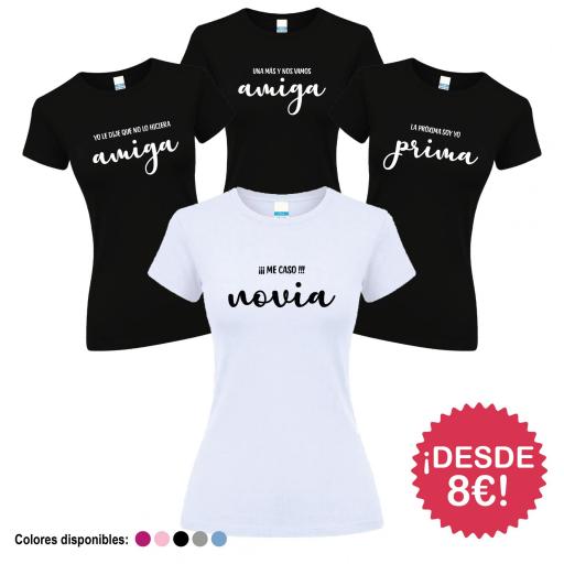 Camisetas Despedida Soltera Nombres con Frase ¡Desde 8€! [4]
