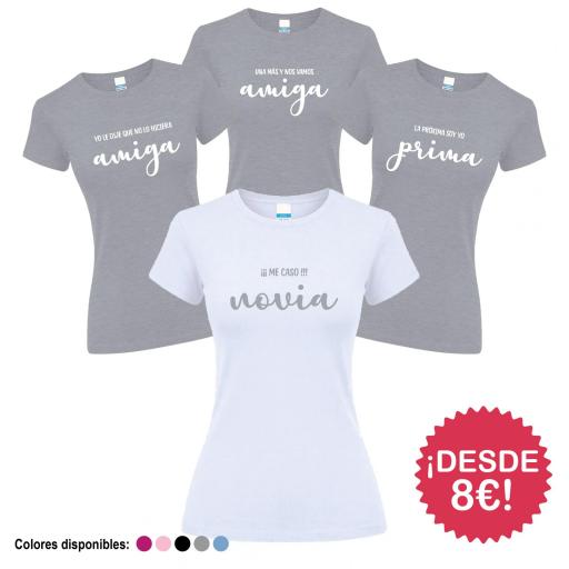 Camisetas Despedida Soltera Nombres con Frase ¡Desde 8€! [3]
