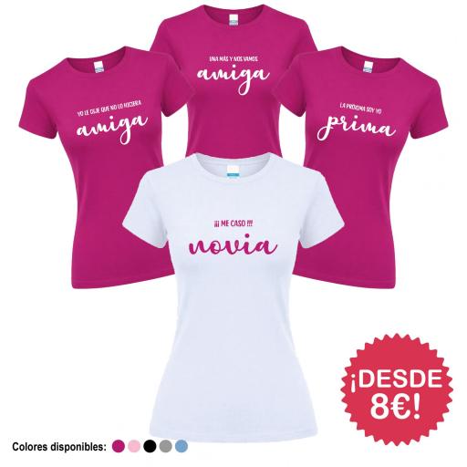 Camisetas Despedida Soltera Nombres con Frase ¡Desde 8€! [1]