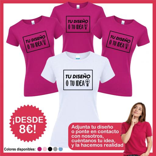 Camisetas Despedida Soltera Personalizadas con tu diseño o cuéntanos tu idea ¡Desde 8€!