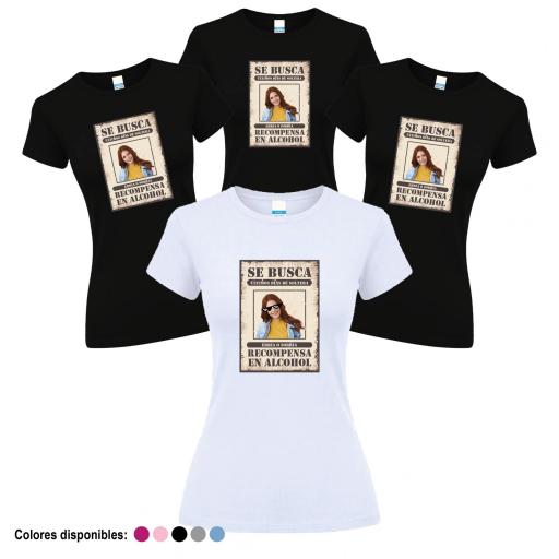 Camisetas Despedida Soltera Se Busca Novia con Foto ¡Desde 8€!