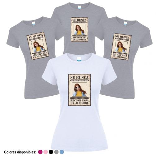 Camisetas Despedida Soltera Se Busca Novia con Foto ¡Desde 8€! [2]