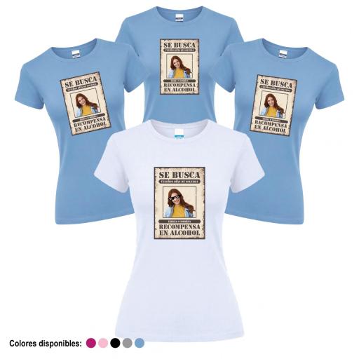 Camisetas Despedida Soltera Se Busca Novia con Foto ¡Desde 8€! [3]