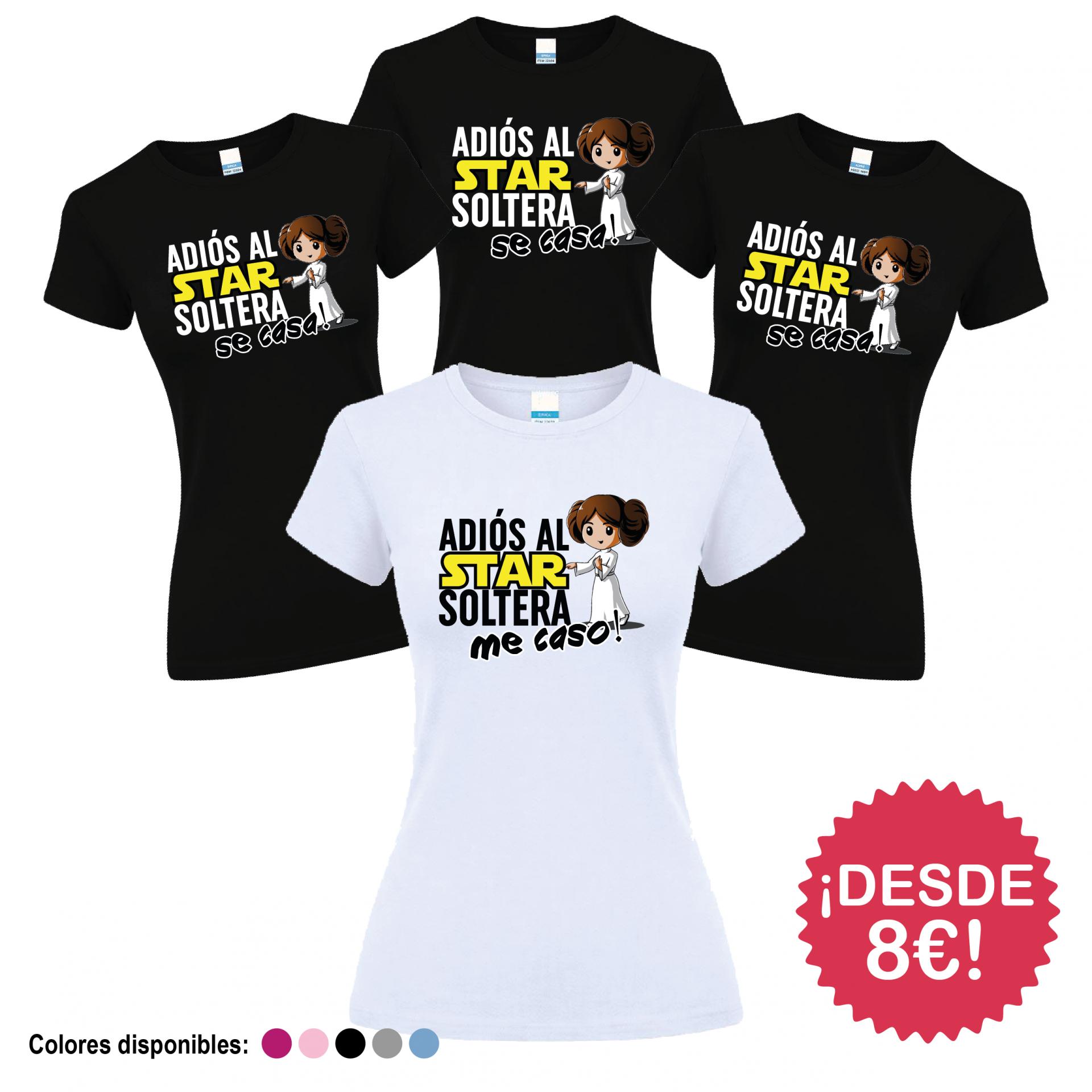 Camisetas Despedida Soltera Star Warss ¡Desde 8€!