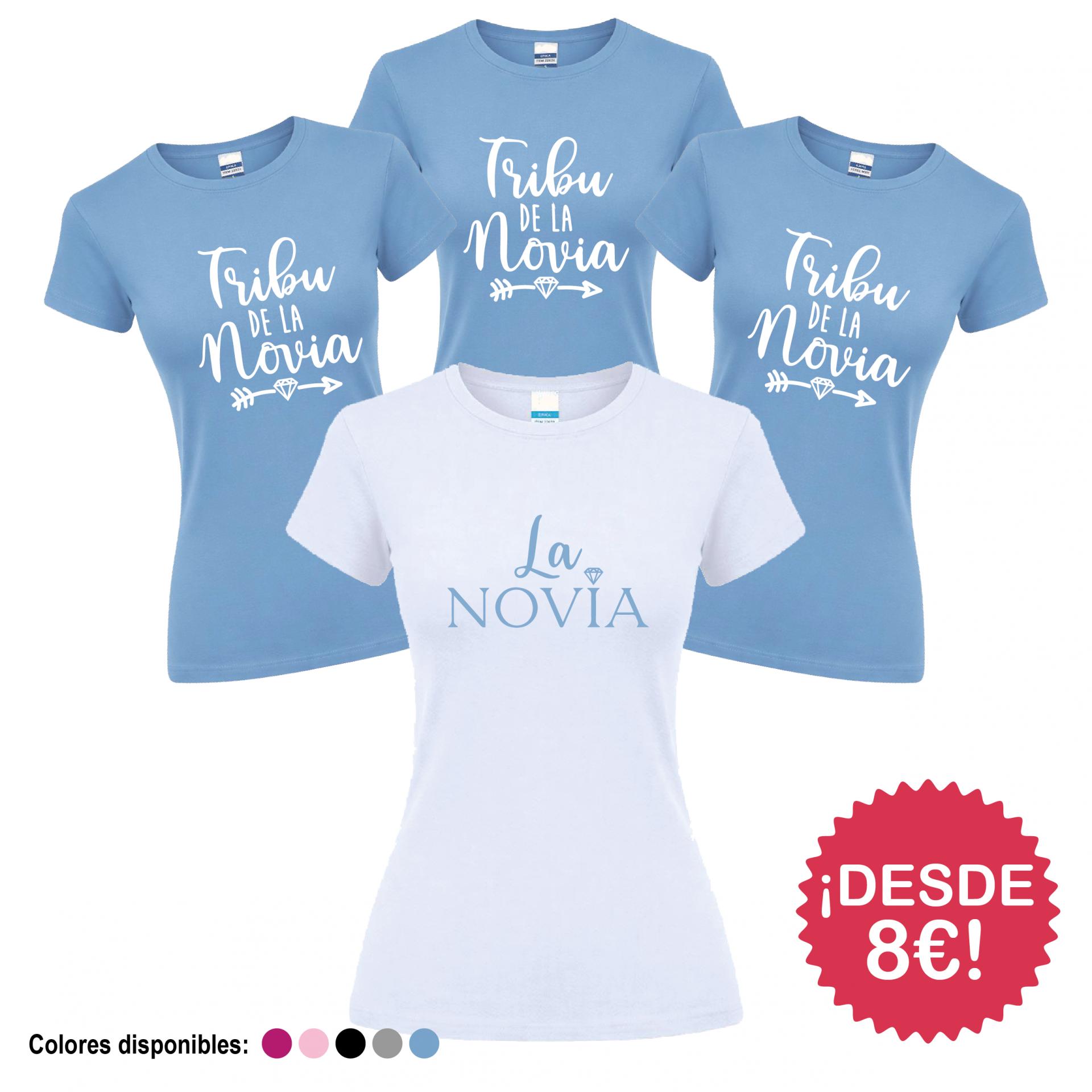 Camisetas Despedida Soltera Tribu de la Novia ¡Desde 8€!