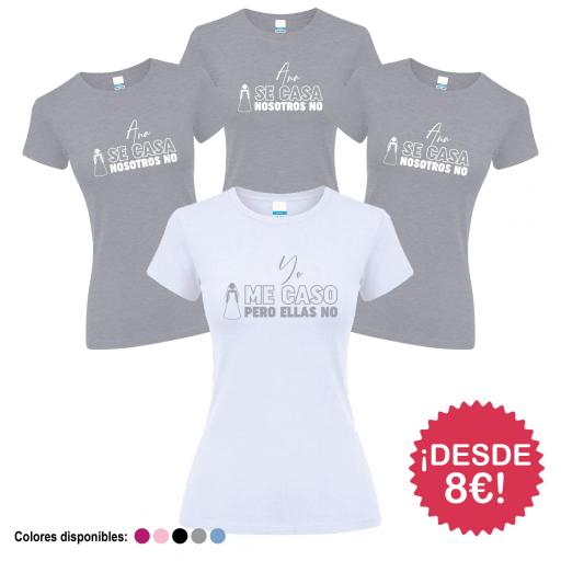 Camisetas Despedida Soltera Yo Me Caso Ellas No ¡Desde 8€! [3]