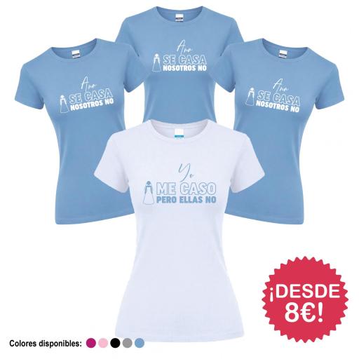 Camisetas Despedida Soltera Yo Me Caso Ellas No ¡Desde 8€! [0]