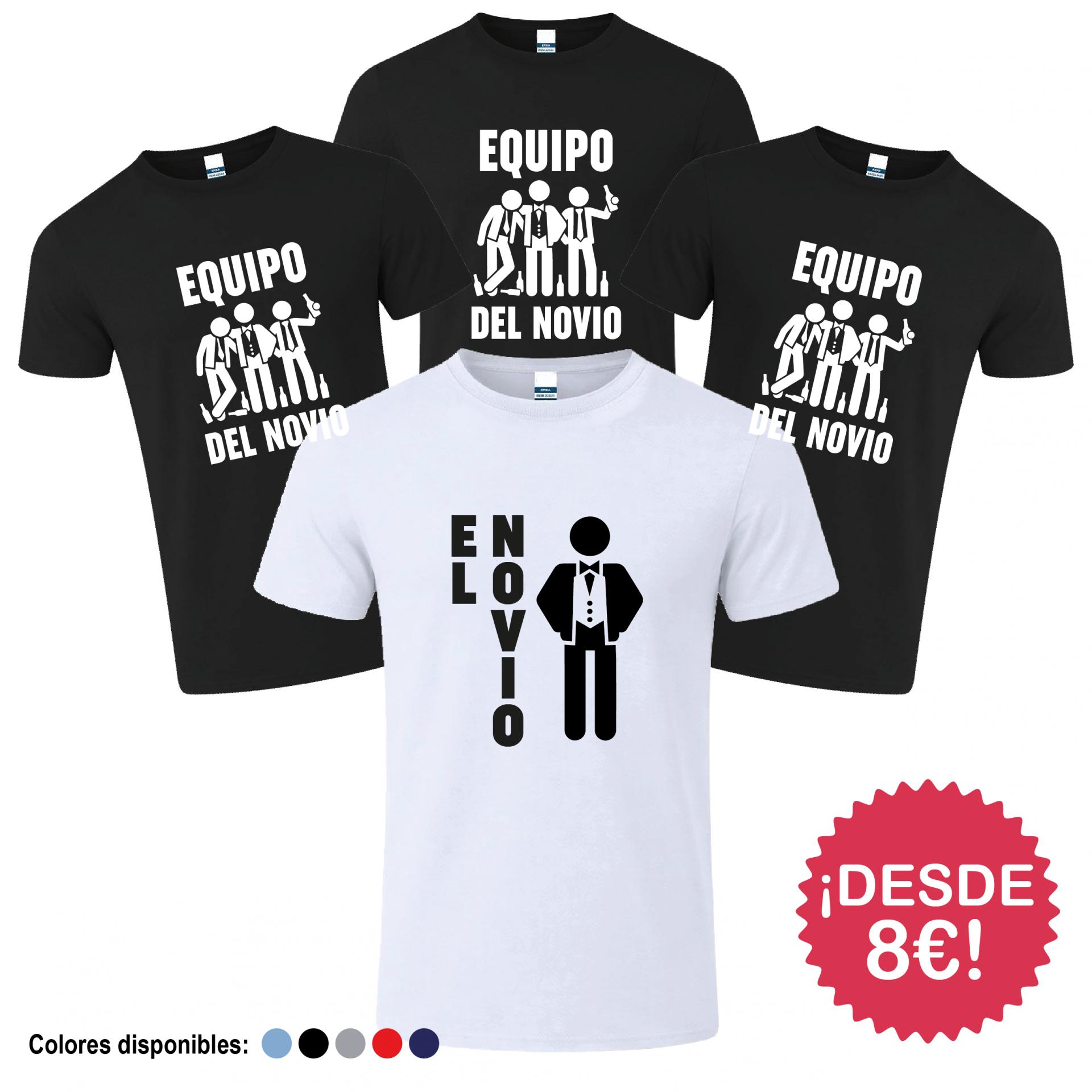 Camisetas Despedida de Soltero Equipo del Novio ¡Desde 8€!