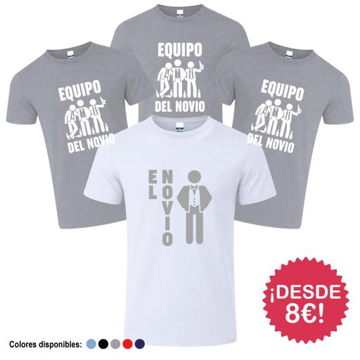 Camisetas Despedida de Soltero  Equipo del Novio ¡Desde 8€! [2]