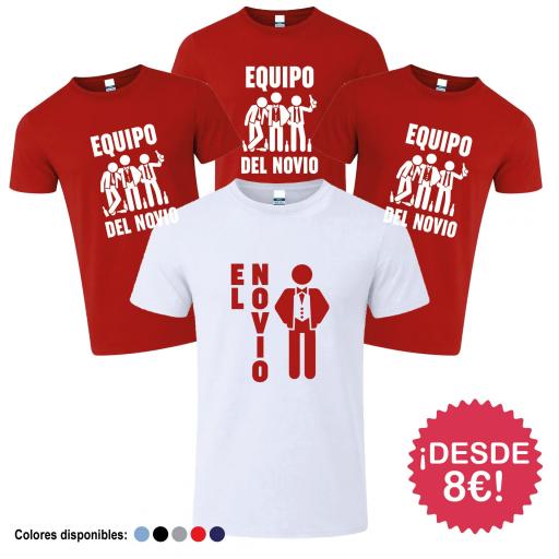 Camisetas Despedida de Soltero  Equipo del Novio ¡Desde 8€! [3]