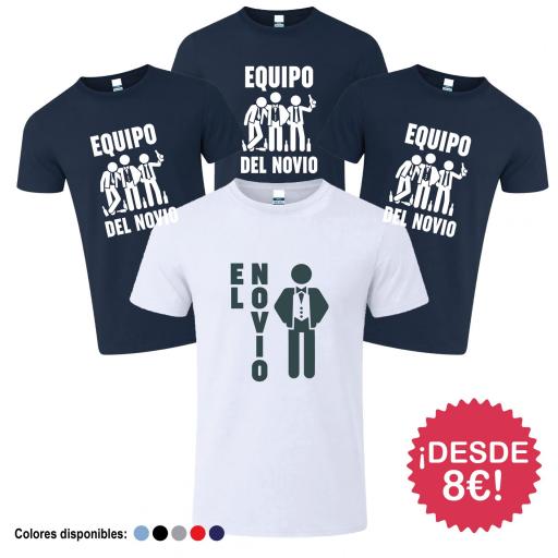 Camisetas Despedida de Soltero  Equipo del Novio ¡Desde 8€! [4]