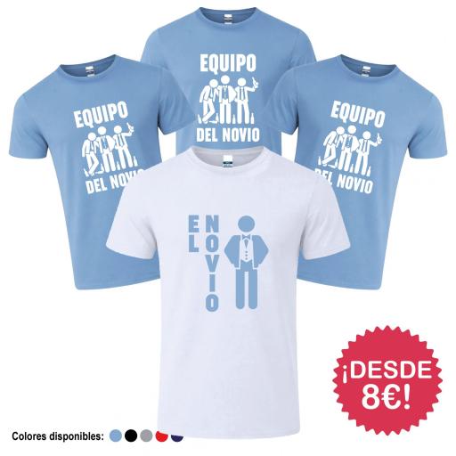 Camisetas Despedida de Soltero  Equipo del Novio ¡Desde 8€! [1]