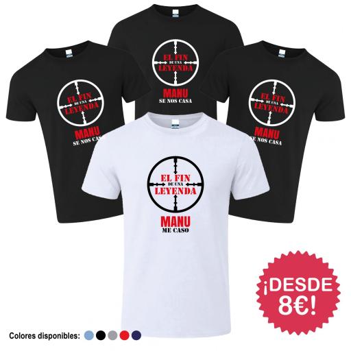 Camisetas Despedida de Soltero Fin de Una Leyenda ¡Desde 8€! [4]