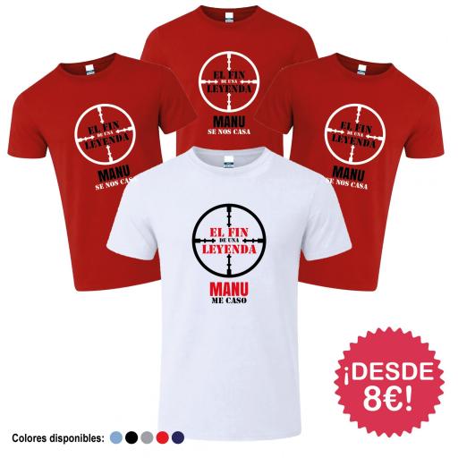 Camisetas Despedida de Soltero Fin de Una Leyenda ¡Desde 8€! [2]