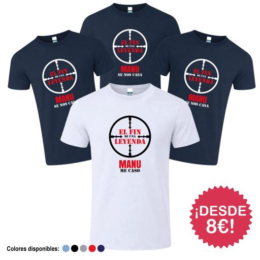 Camisetas Despedida de Soltero Fin de Una Leyenda ¡Desde 8€! [3]