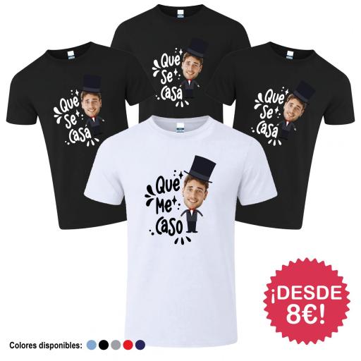 Camisetas Despedida de Soltero Que Me Caso con foto ¡Desde 8€! [4]