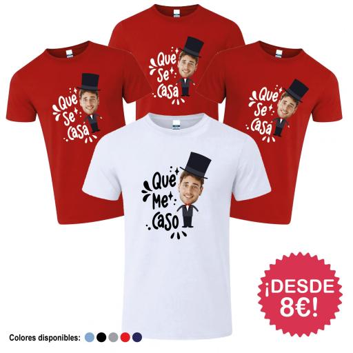 Camisetas Despedida de Soltero Que Me Caso con foto ¡Desde 8€! [3]