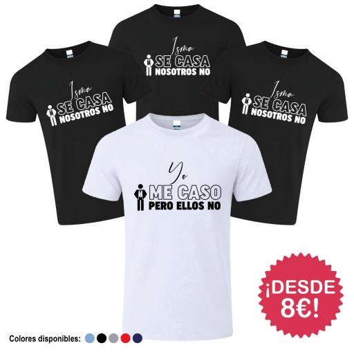 Camisetas Despedida de Soltero Yo me Caso Ellos No ¡Desde 8€! [2]