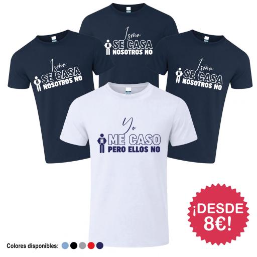 Camisetas Despedida de Soltero Yo me Caso Ellos No ¡Desde 8€! [1]