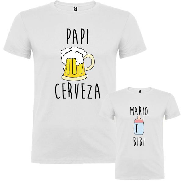 2 Camisetas Cerveza y Bibi (Padre e Hijo)