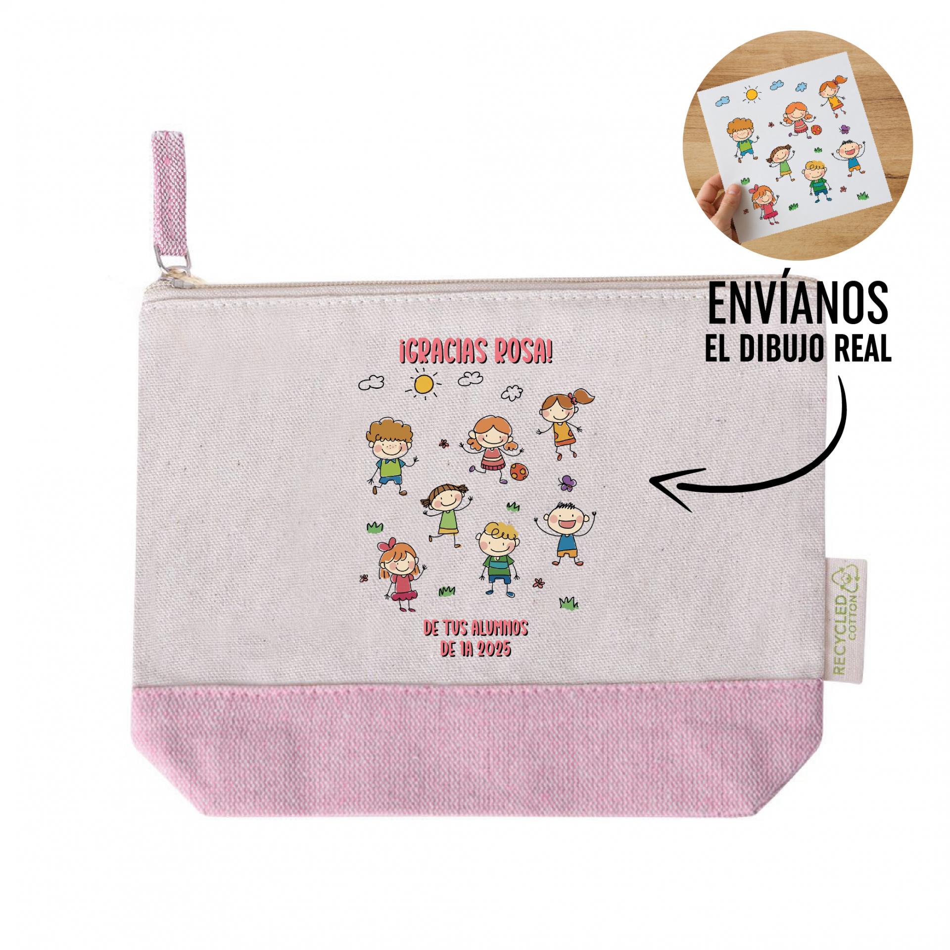 Neceser Personalizado Dibujo Real de los Alumnos para Maestra
