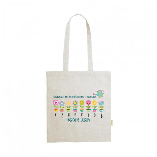 Bolso  Personalizado con Dibujos de Flores con Nombres de Alumnos para Maestro  [0]