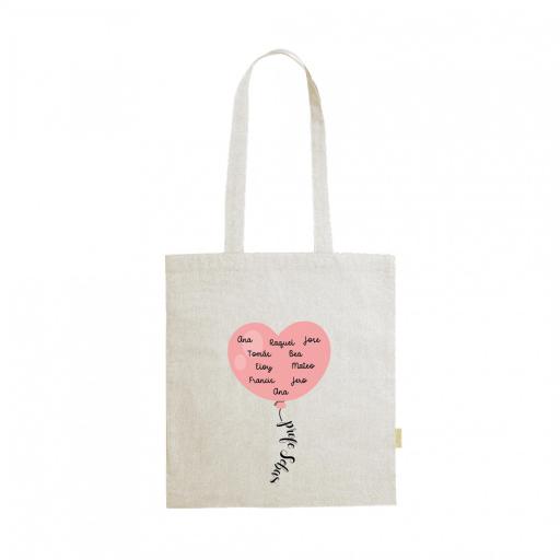 Bolso  Personalizado con Globo Corazon con Nombres de Alumnos Rosa [0]