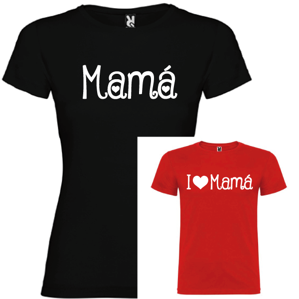 2 Camisetas Mama, I Love Mama (NIÑO)