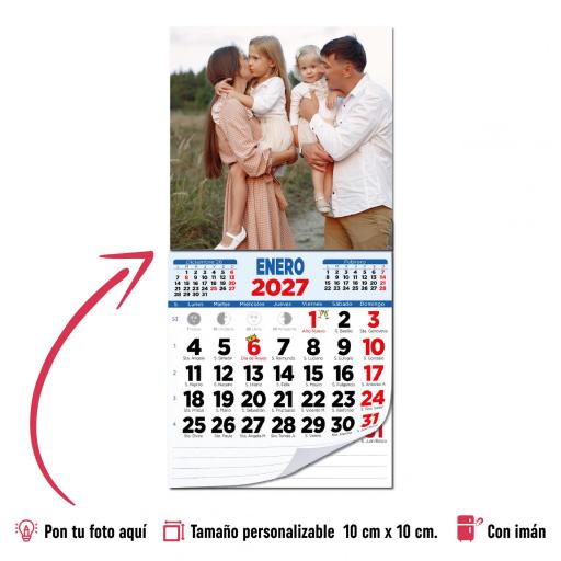 Pack Almanaques Personalizados con Imán para Nevera 20 cm x 10 cm 2027 [2]