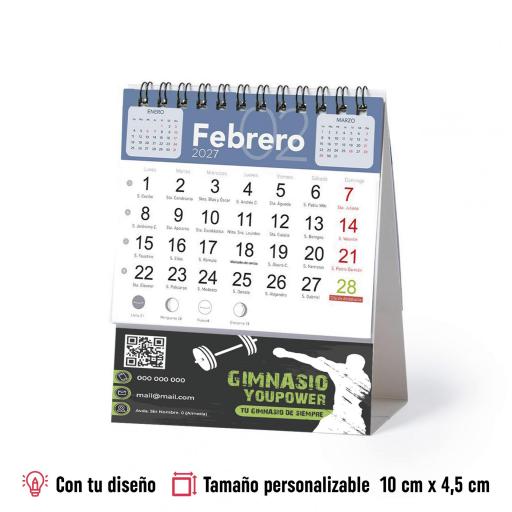 Almanaques de Mesa con Anillas Mini 13,80 cm x 10 cm Personalizado 2027 [3]