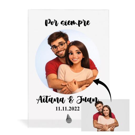 Metacrilato Personalizado Foto Efecto Dibujos Animados