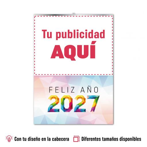 Almanaques de Pared con Varilla 2027 - Mínimo 50 unidades