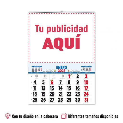 Almanaques de Pared con Varilla 2027 - Mínimo 50 unidades [1]