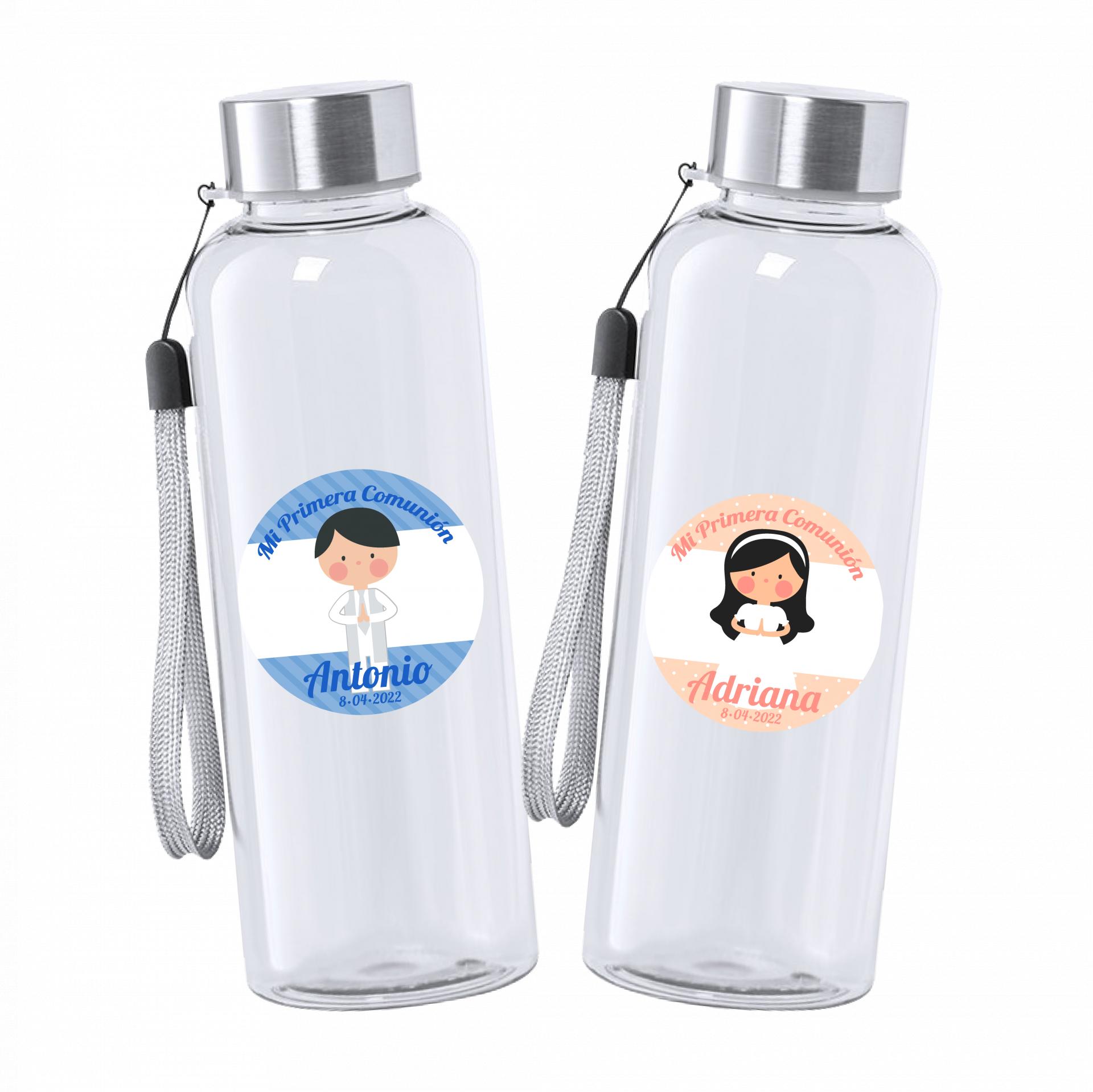 Pack 5 Botellas agua personalizada iniciales